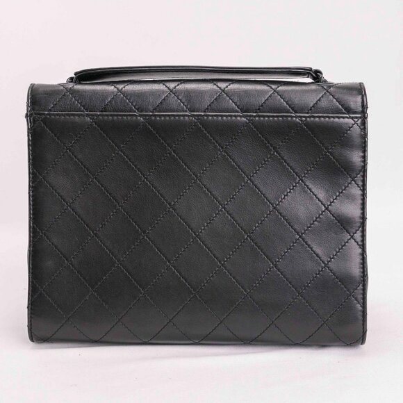 Authentic CHANEL 2.55 Vintage Black Quilted Leather 2.55 handbag - Picture 5 of 15